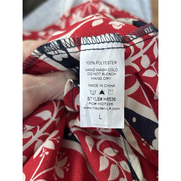 Boho Chic Maxi Halter Dress L Lightweight Sleeveless  Floral Vacay Beachy Casual - Picture 10 of 10